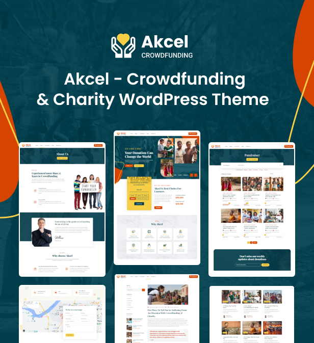 Akcel – Crowdfunding WordPress Theme