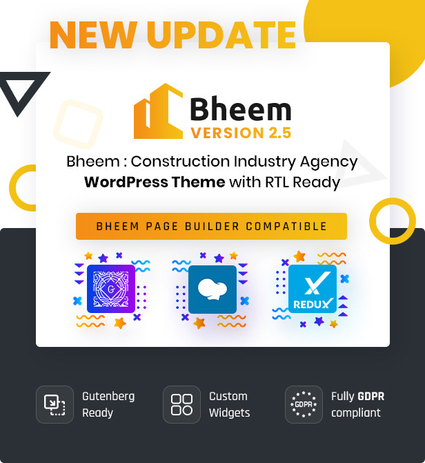 Bheem : Construction Industry Agency WordPress Theme with RTL Ready - 2